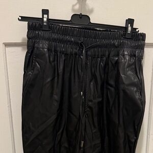Vegan Leather Joggers size S